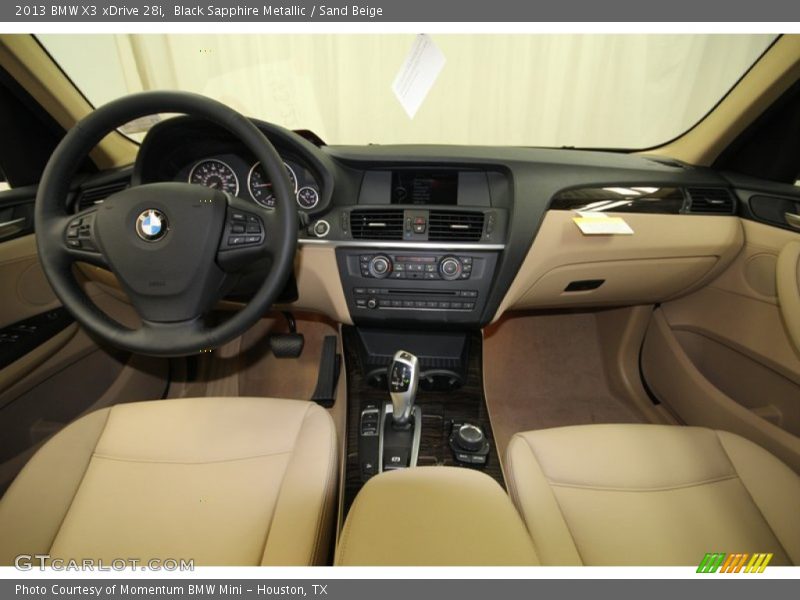 Black Sapphire Metallic / Sand Beige 2013 BMW X3 xDrive 28i