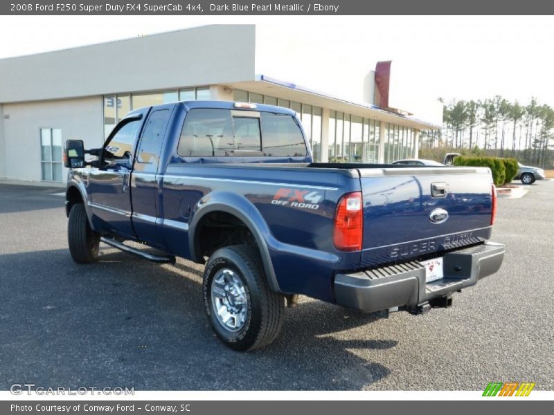 Dark Blue Pearl Metallic / Ebony 2008 Ford F250 Super Duty FX4 SuperCab 4x4
