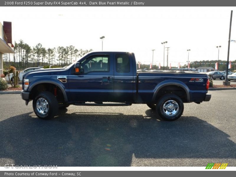Dark Blue Pearl Metallic / Ebony 2008 Ford F250 Super Duty FX4 SuperCab 4x4