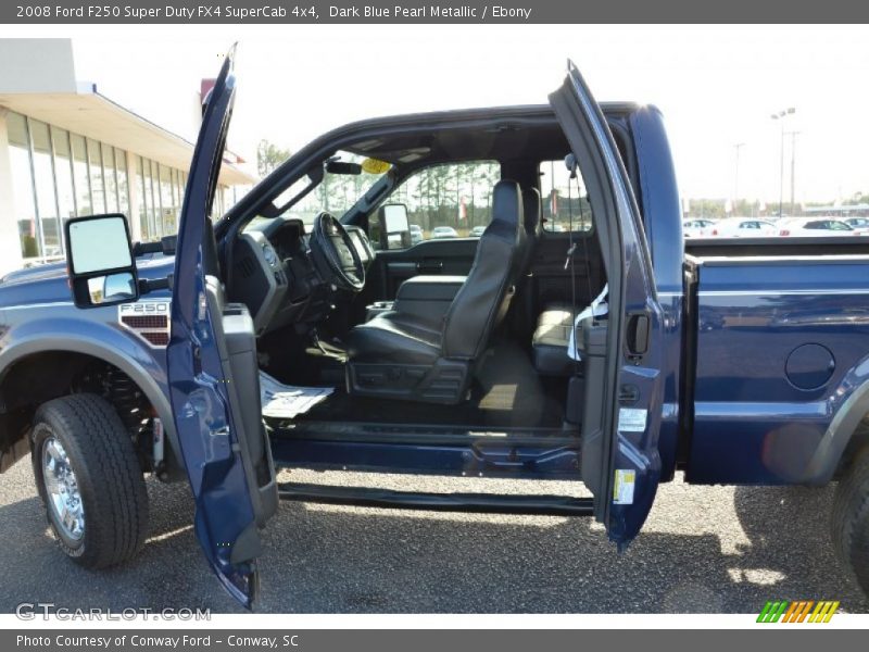 Dark Blue Pearl Metallic / Ebony 2008 Ford F250 Super Duty FX4 SuperCab 4x4