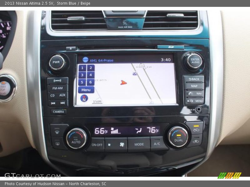 Navigation of 2013 Altima 2.5 SV