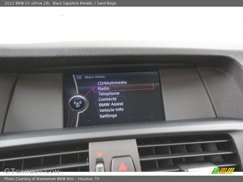 Black Sapphire Metallic / Sand Beige 2013 BMW X3 xDrive 28i