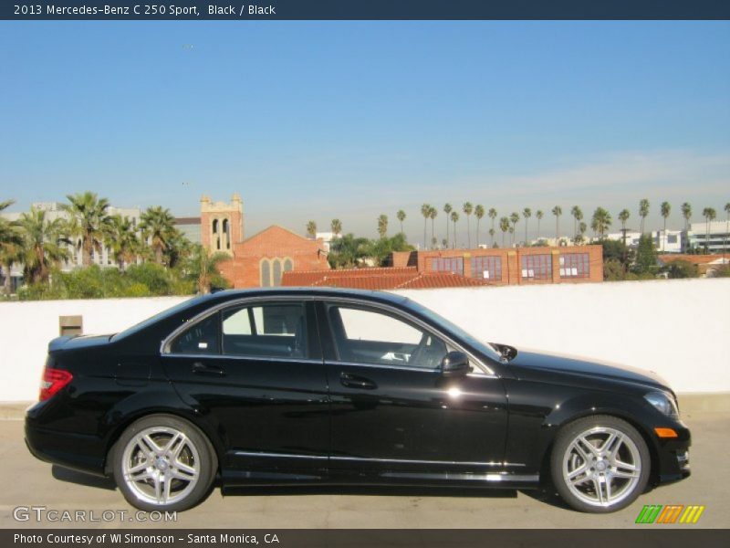 Black / Black 2013 Mercedes-Benz C 250 Sport