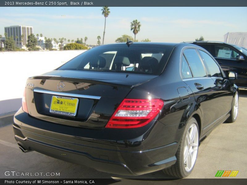 Black / Black 2013 Mercedes-Benz C 250 Sport