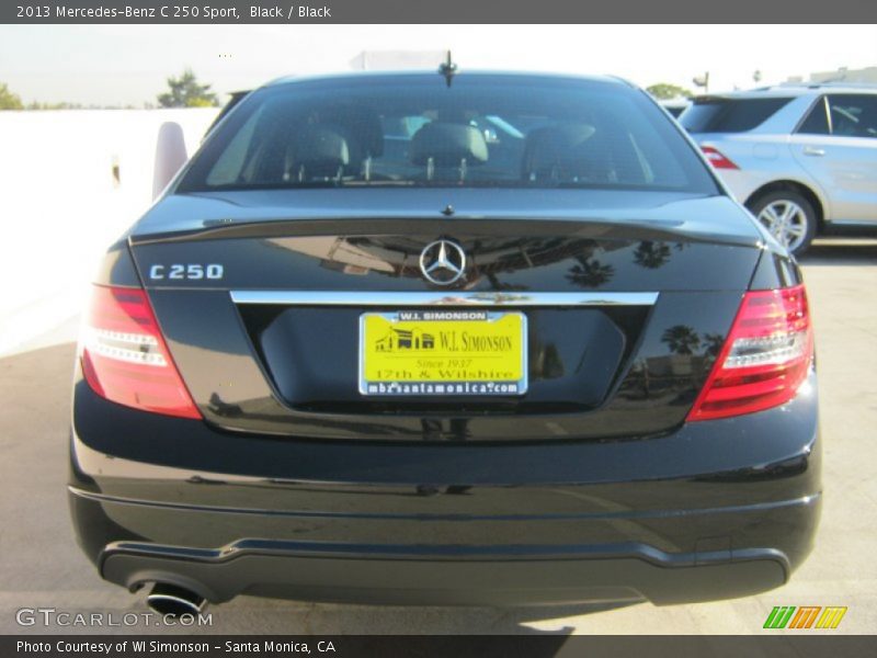 Black / Black 2013 Mercedes-Benz C 250 Sport