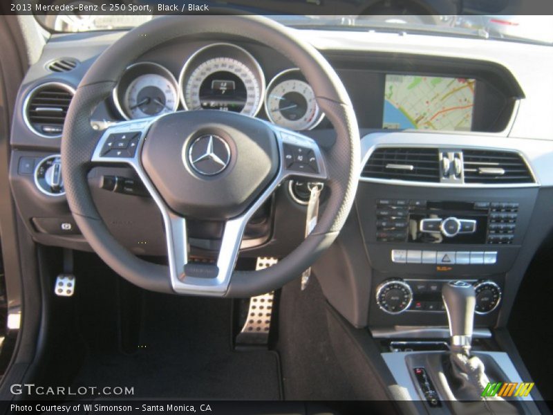 Black / Black 2013 Mercedes-Benz C 250 Sport
