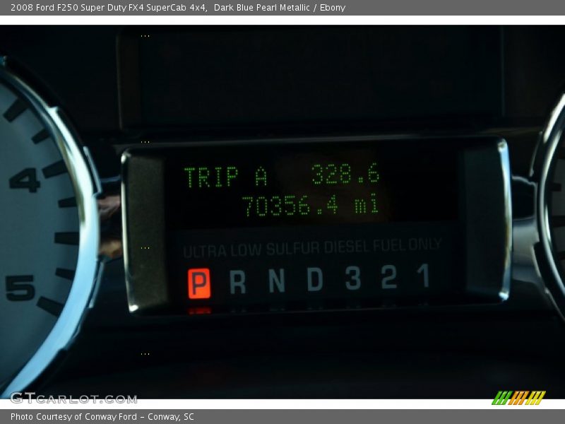Dark Blue Pearl Metallic / Ebony 2008 Ford F250 Super Duty FX4 SuperCab 4x4