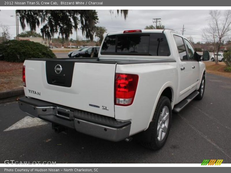 Blizzard White / Charcoal 2012 Nissan Titan SL Crew Cab