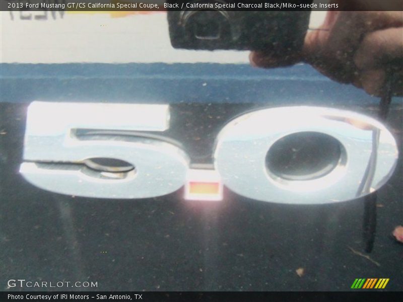 Black / California Special Charcoal Black/Miko-suede Inserts 2013 Ford Mustang GT/CS California Special Coupe