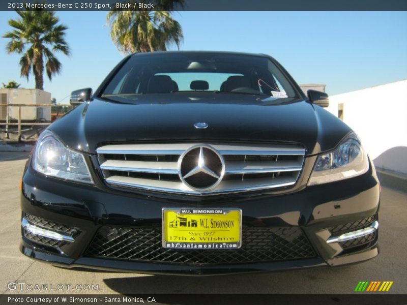 Black / Black 2013 Mercedes-Benz C 250 Sport