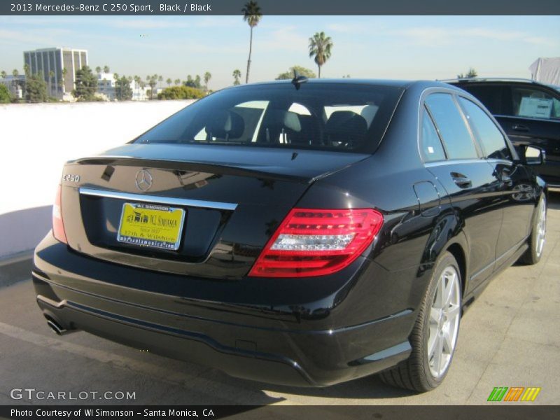 Black / Black 2013 Mercedes-Benz C 250 Sport