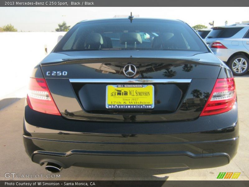 Black / Black 2013 Mercedes-Benz C 250 Sport