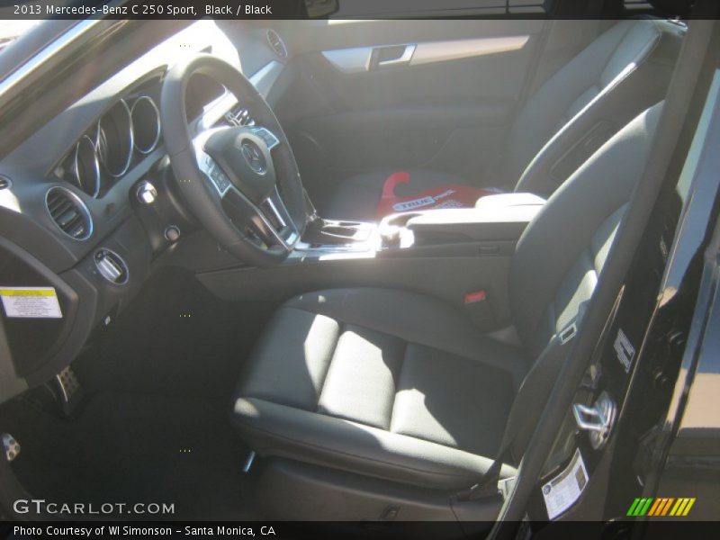 Black / Black 2013 Mercedes-Benz C 250 Sport