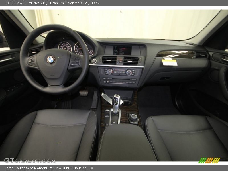 Titanium Silver Metallic / Black 2013 BMW X3 xDrive 28i