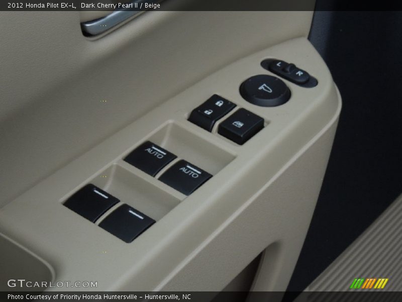 Dark Cherry Pearl II / Beige 2012 Honda Pilot EX-L