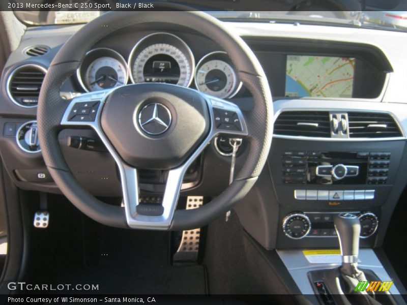 Black / Black 2013 Mercedes-Benz C 250 Sport