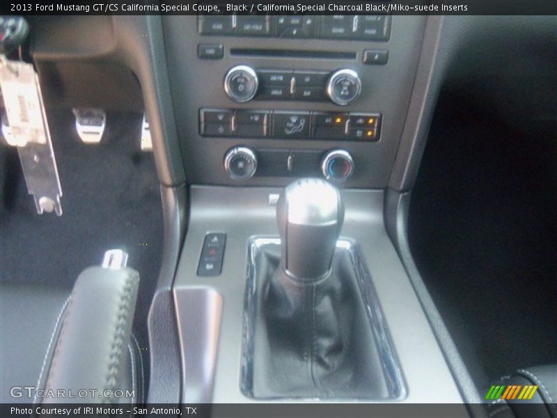 Black / California Special Charcoal Black/Miko-suede Inserts 2013 Ford Mustang GT/CS California Special Coupe