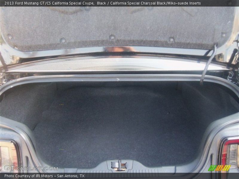 Black / California Special Charcoal Black/Miko-suede Inserts 2013 Ford Mustang GT/CS California Special Coupe