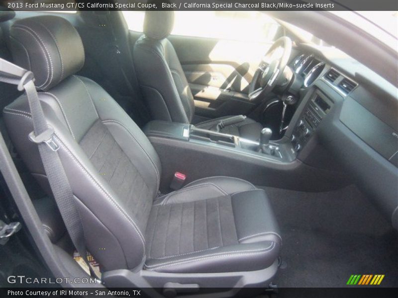 Black / California Special Charcoal Black/Miko-suede Inserts 2013 Ford Mustang GT/CS California Special Coupe