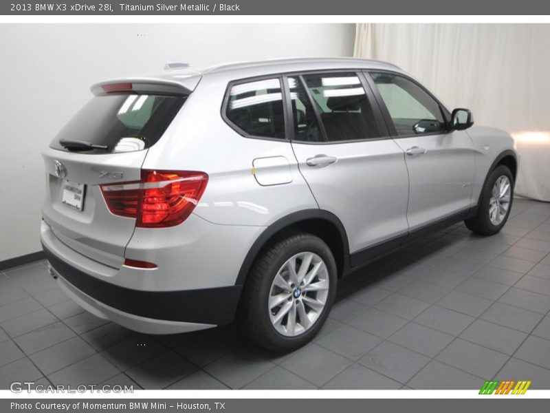 Titanium Silver Metallic / Black 2013 BMW X3 xDrive 28i
