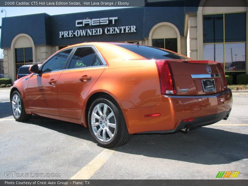 Hot Lava Orange / Ebony 2008 Cadillac CTS Hot Lava Edition Sedan