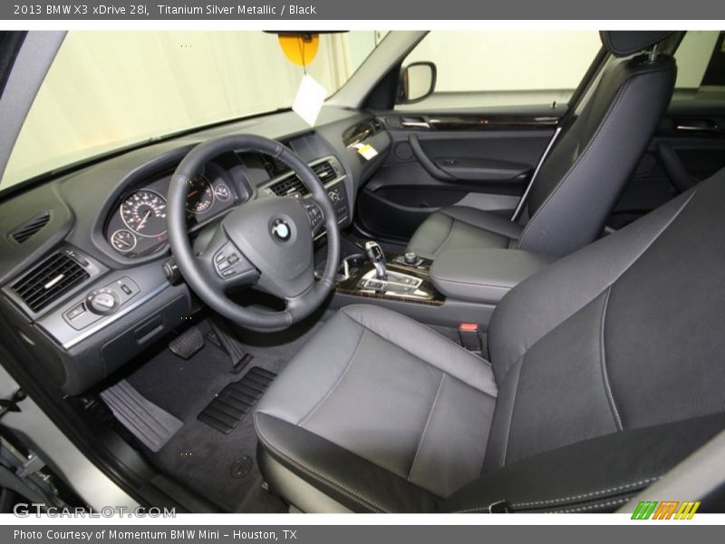 Titanium Silver Metallic / Black 2013 BMW X3 xDrive 28i