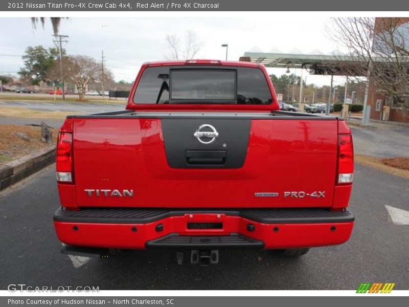 Red Alert / Pro 4X Charcoal 2012 Nissan Titan Pro-4X Crew Cab 4x4