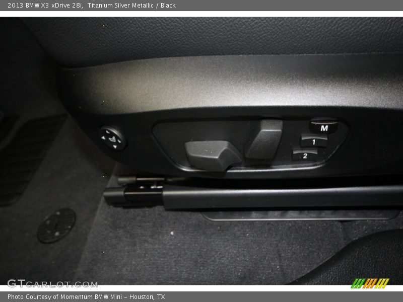 Titanium Silver Metallic / Black 2013 BMW X3 xDrive 28i