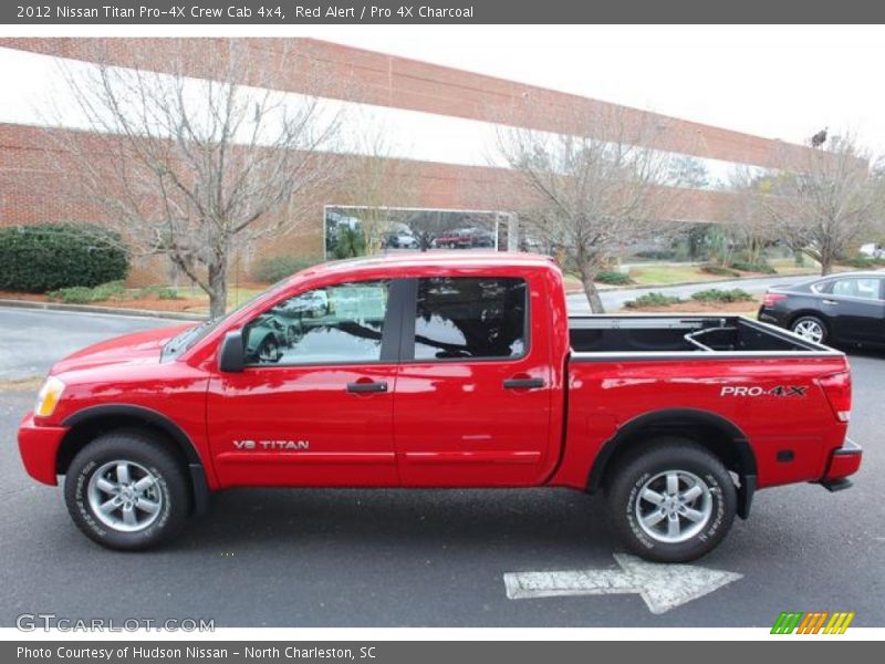 Red Alert / Pro 4X Charcoal 2012 Nissan Titan Pro-4X Crew Cab 4x4