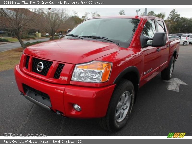 Red Alert / Pro 4X Charcoal 2012 Nissan Titan Pro-4X Crew Cab 4x4
