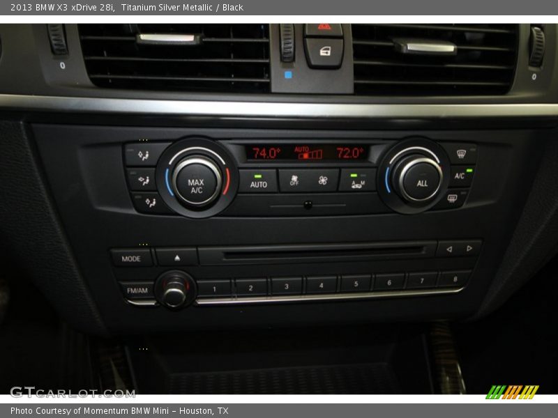 Titanium Silver Metallic / Black 2013 BMW X3 xDrive 28i