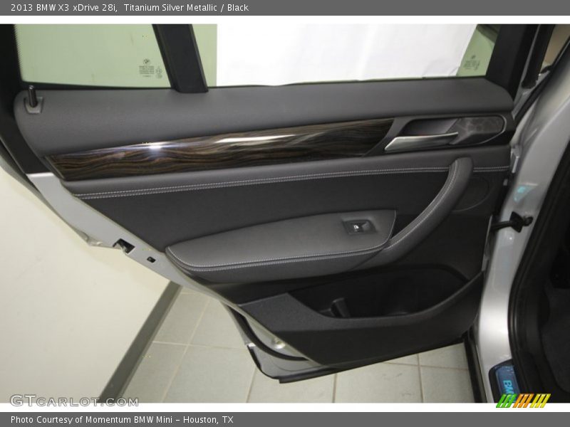Titanium Silver Metallic / Black 2013 BMW X3 xDrive 28i