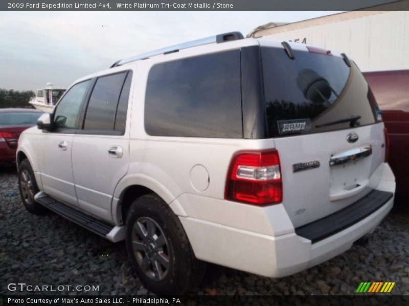 White Platinum Tri-Coat Metallic / Stone 2009 Ford Expedition Limited 4x4