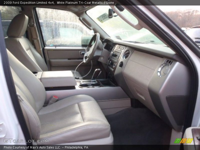 White Platinum Tri-Coat Metallic / Stone 2009 Ford Expedition Limited 4x4