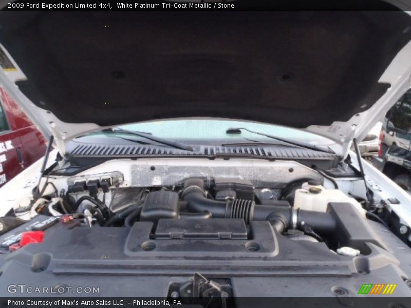 White Platinum Tri-Coat Metallic / Stone 2009 Ford Expedition Limited 4x4