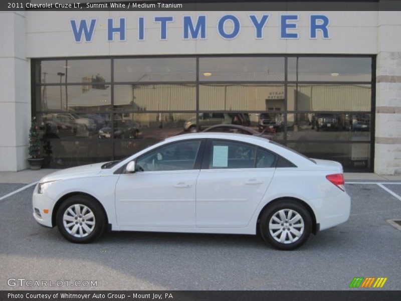 Summit White / Medium Titanium 2011 Chevrolet Cruze LT