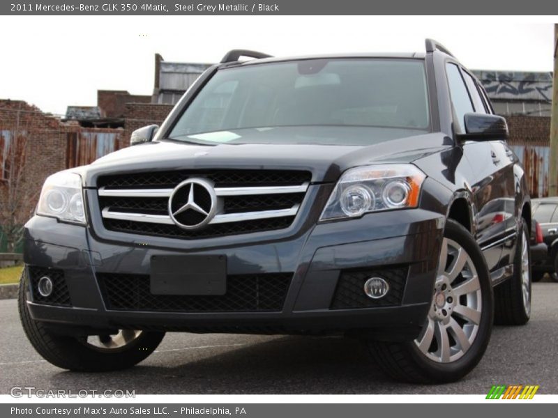 Steel Grey Metallic / Black 2011 Mercedes-Benz GLK 350 4Matic