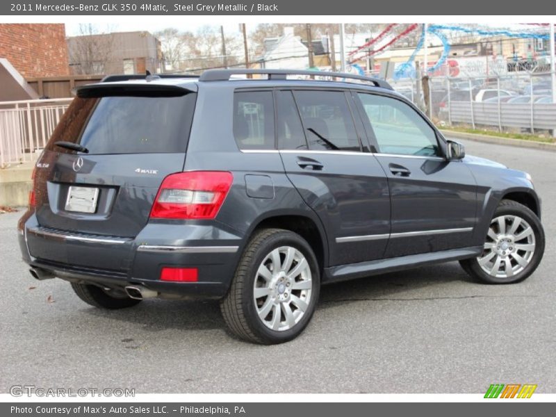Steel Grey Metallic / Black 2011 Mercedes-Benz GLK 350 4Matic