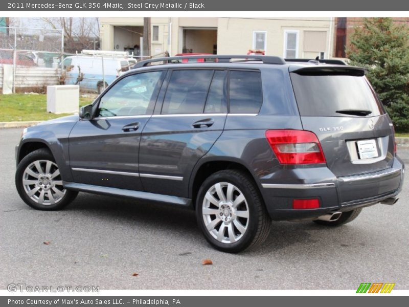 Steel Grey Metallic / Black 2011 Mercedes-Benz GLK 350 4Matic