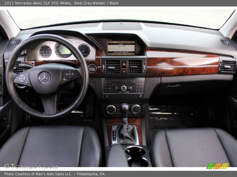Steel Grey Metallic / Black 2011 Mercedes-Benz GLK 350 4Matic