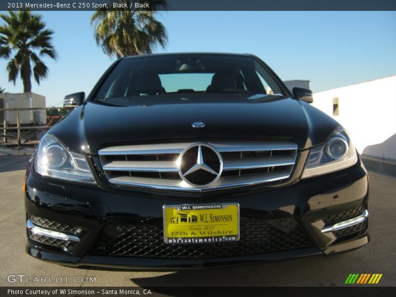 Black / Black 2013 Mercedes-Benz C 250 Sport
