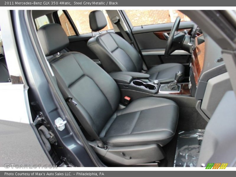 Steel Grey Metallic / Black 2011 Mercedes-Benz GLK 350 4Matic