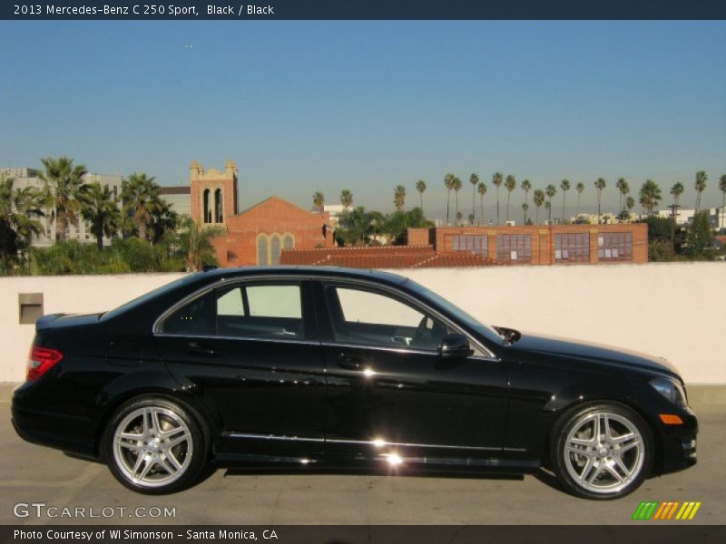 Black / Black 2013 Mercedes-Benz C 250 Sport