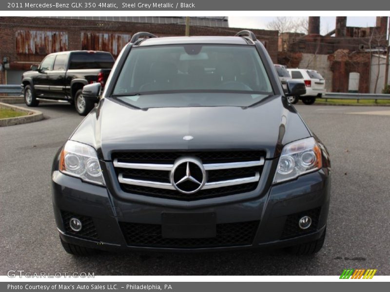 Steel Grey Metallic / Black 2011 Mercedes-Benz GLK 350 4Matic