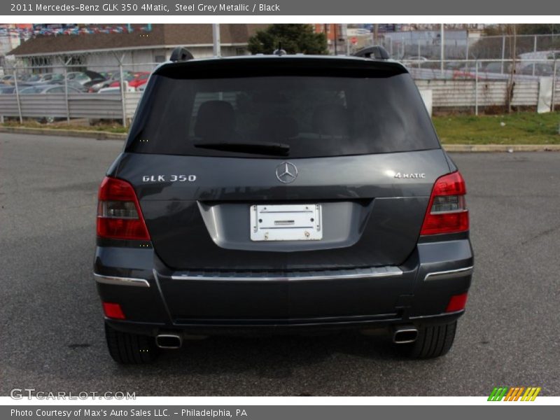 Steel Grey Metallic / Black 2011 Mercedes-Benz GLK 350 4Matic