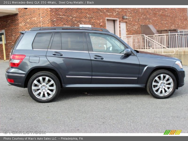 Steel Grey Metallic / Black 2011 Mercedes-Benz GLK 350 4Matic
