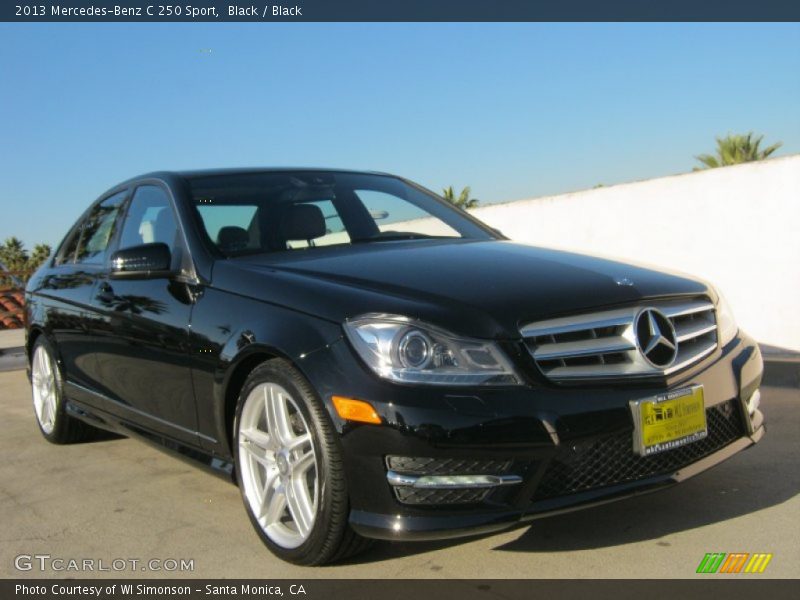 Black / Black 2013 Mercedes-Benz C 250 Sport