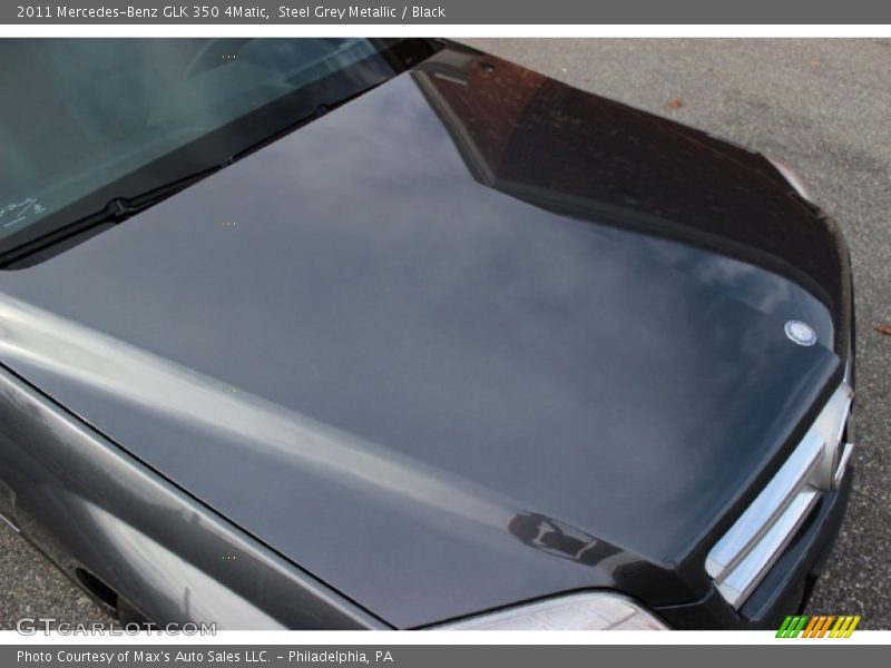 Steel Grey Metallic / Black 2011 Mercedes-Benz GLK 350 4Matic