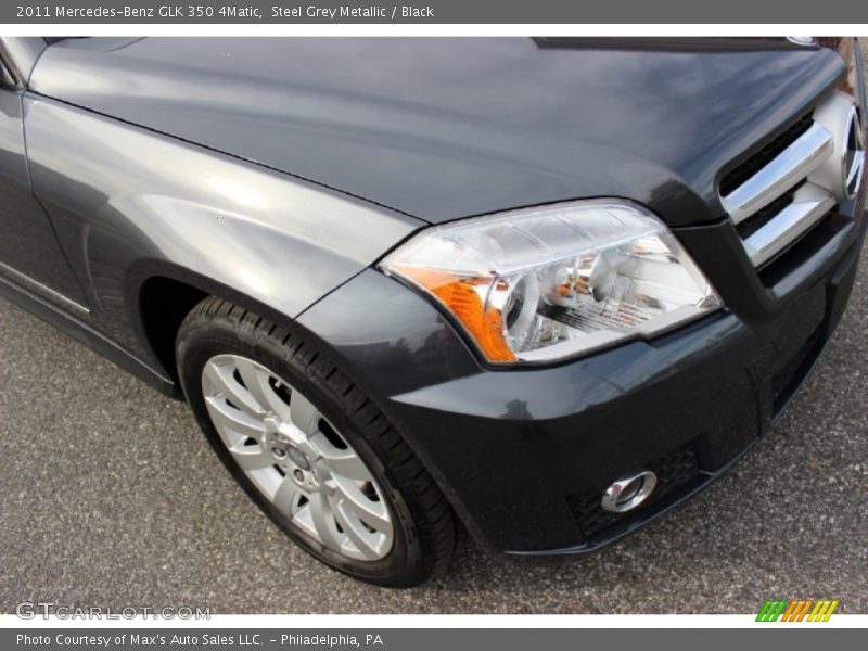 Steel Grey Metallic / Black 2011 Mercedes-Benz GLK 350 4Matic