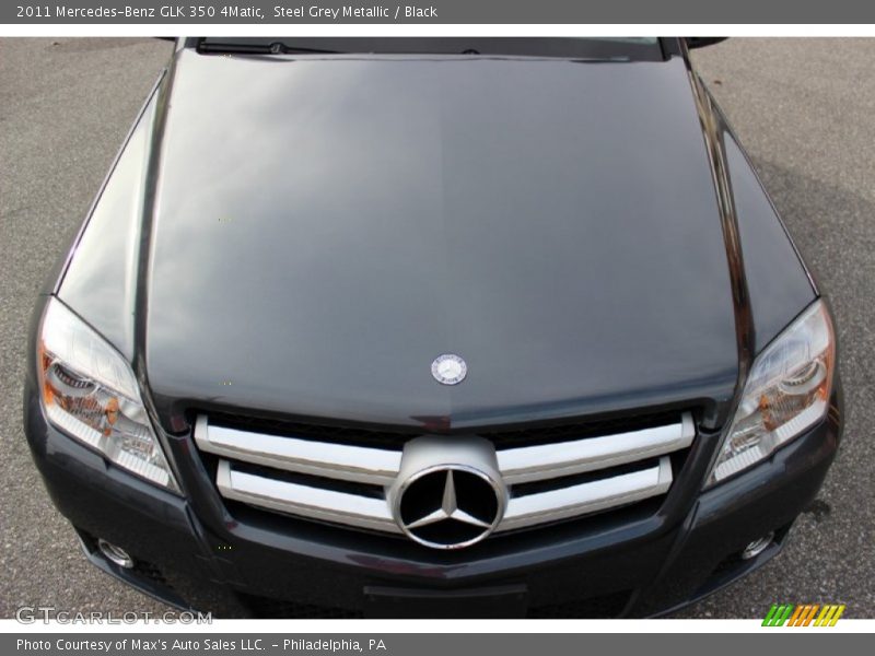 Steel Grey Metallic / Black 2011 Mercedes-Benz GLK 350 4Matic